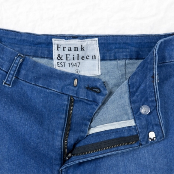 Frank & Eileen Kinsale Trousers High Rise Denim Jeans Sailor Pants 1977 Wash - Picture 3 of 11